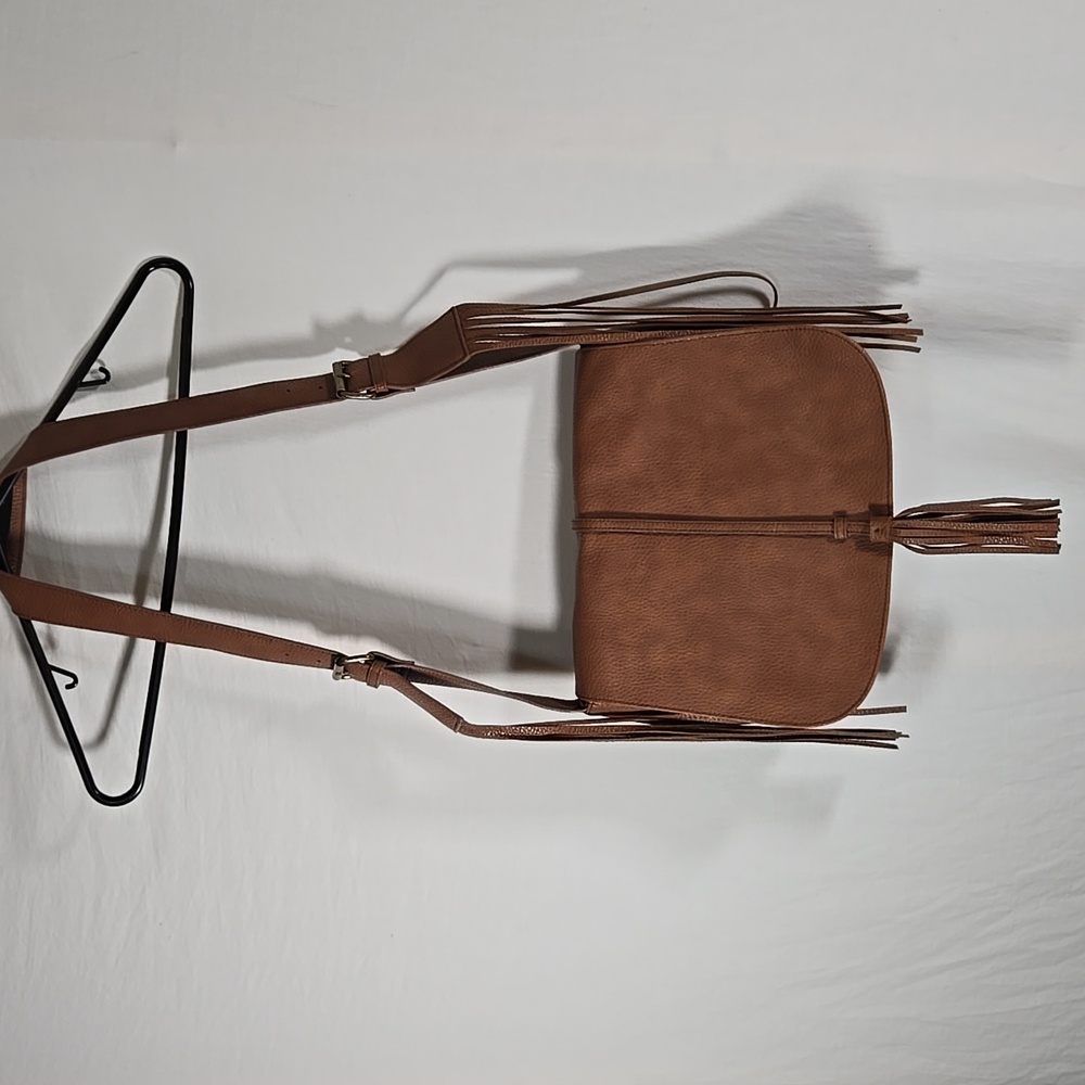 Express Brown Fringe Cross Body Purse - Picture 4 of 8